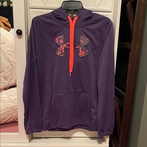 Under Armour Violet Hoodie with Neon Highlights